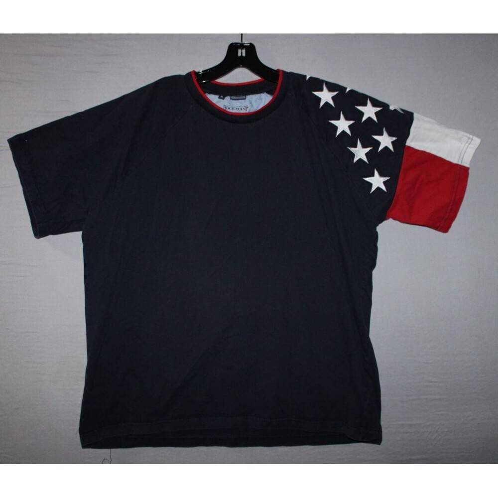 Rock Point Freedom XLarge Red White Blue Stars Sleeve TShirt Cotton XL